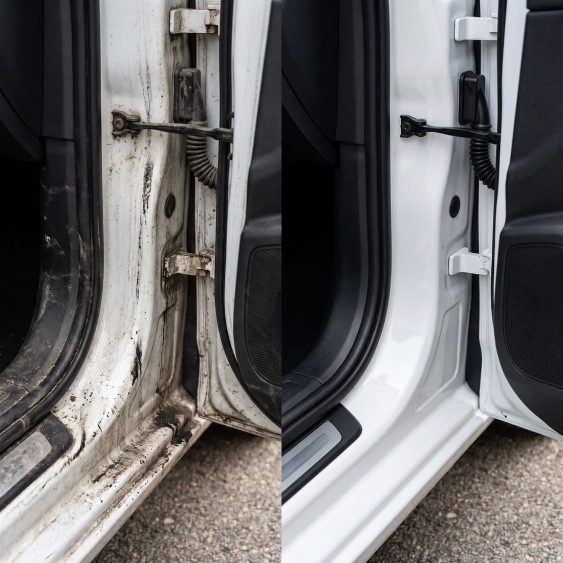 Finitions manuelles sur les entrées de portes
